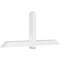 Ekena Millwork Eugene Architectural Grade PVC Gable Bracket, 96"W x 40"H x 6"D x 6"F, 10/12 Pitch GBP096X40X0606EUG00 - alternate 1